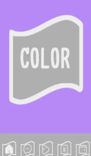 [LINE着せ替え] purple color P41の画像1