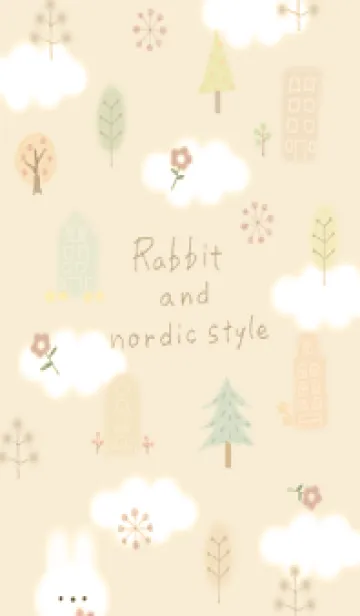 [LINE着せ替え] yellow♡Rabbit and nordic style14_1の画像1