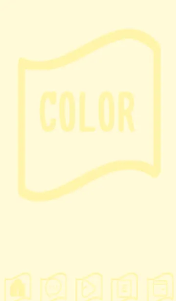 [LINE着せ替え] yellow color P45の画像1