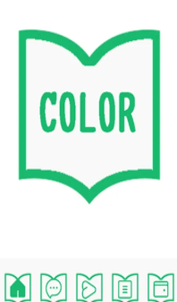 [LINE着せ替え] green color Q82の画像1