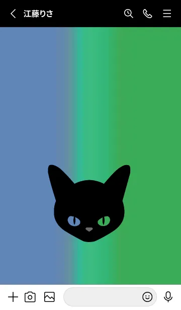 [LINE着せ替え] ブラック キャット 223の画像2