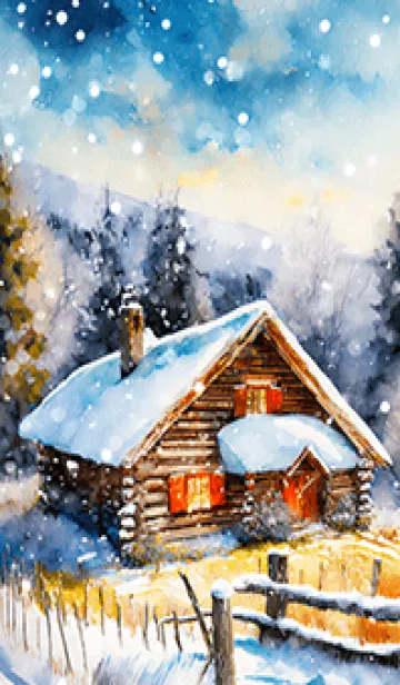 [LINE着せ替え] 優美な冬の風景の着せかえ(Winter-86)の画像1