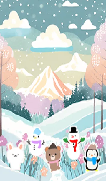 [LINE着せ替え] 可愛い北欧風着せかえ(Winter-146)の画像1