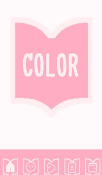 [LINE着せ替え] pink color Q44の画像1