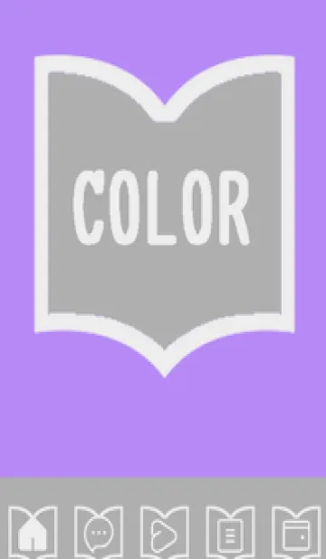 [LINE着せ替え] purple color Q41の画像1