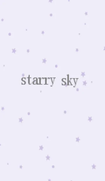 [LINE着せ替え] starry sky_lavenderの画像1