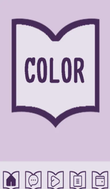 [LINE着せ替え] purple color Q45の画像1