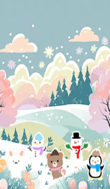 [LINE着せ替え] 可愛い北欧風着せかえ(Winter-145)の画像1