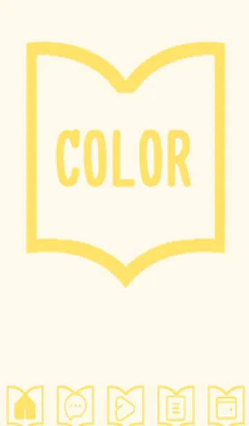 [LINE着せ替え] yellow color Q44の画像1