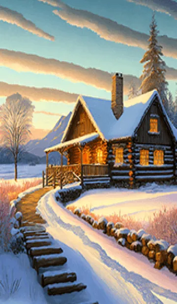 [LINE着せ替え] 優美な冬の風景の着せかえ(Winter-85)の画像1