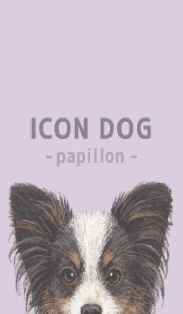 [LINE着せ替え] ICON DOG - パピヨン - PASTEL PL/03の画像1