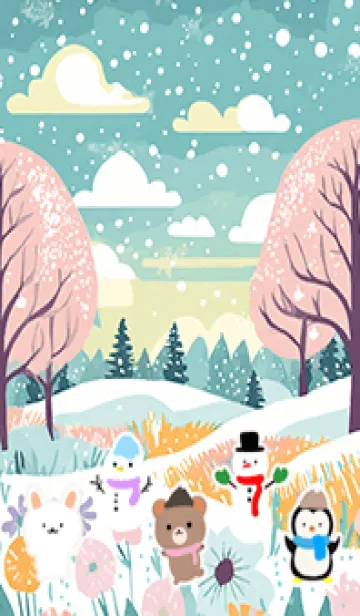 [LINE着せ替え] 可愛い北欧風着せかえ(Winter-142)の画像1