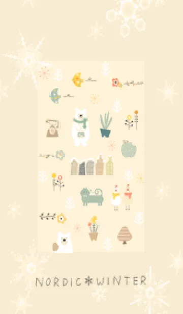 [LINE着せ替え] yellow♡冬の北欧14_1の画像1