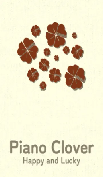 [LINE着せ替え] Piano clover バーントシエンナの画像1