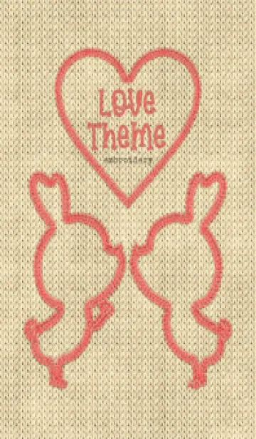[LINE着せ替え] Love Theme Embroidery 4の画像1