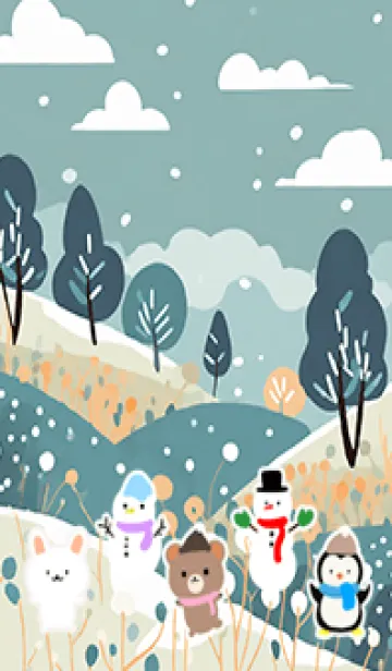 [LINE着せ替え] 可愛い北欧風着せかえ(Winter-125)の画像1