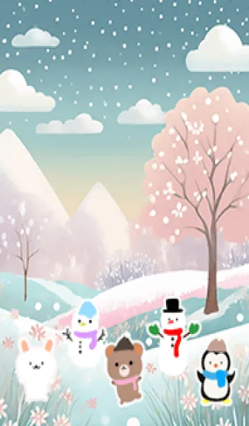 [LINE着せ替え] 可愛い北欧風着せかえ(Winter-159)の画像1