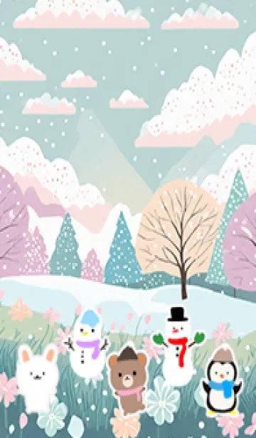 [LINE着せ替え] 可愛い北欧風着せかえ(Winter-158)の画像1