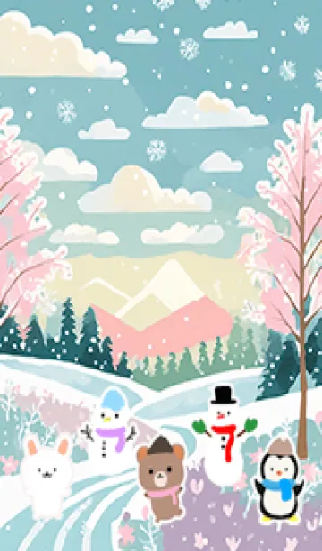 可愛い北欧風着せかえ(Winter-157)のLINE着せ替え