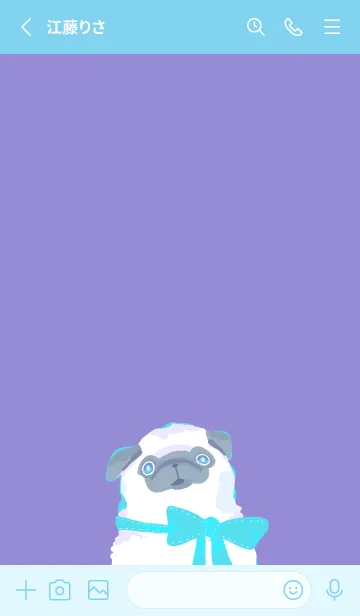 [LINE着せ替え] プリティパグの画像2