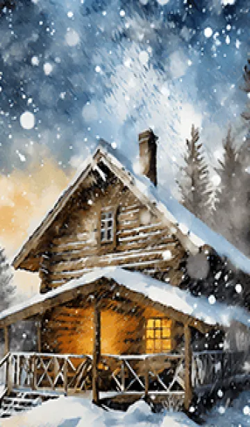 [LINE着せ替え] 優美な冬の風景の着せかえ(Winter-102)の画像1