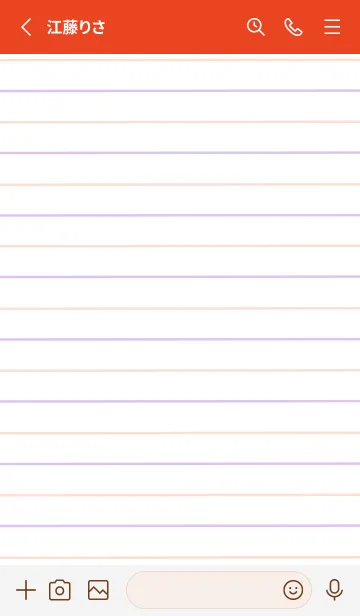 [LINE着せ替え] 2色ノート/ピンク&パープル/レッドの画像2
