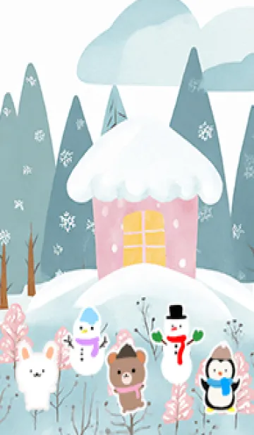 [LINE着せ替え] 可愛い北欧風着せかえ(Winter-156)の画像1