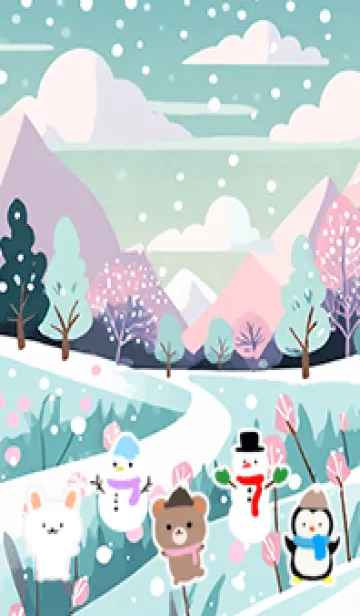 [LINE着せ替え] 可愛い北欧風着せかえ(Winter-155)の画像1