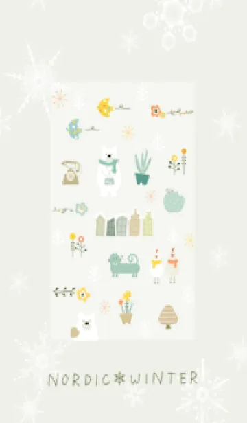 [LINE着せ替え] green♡冬の北欧07_1の画像1