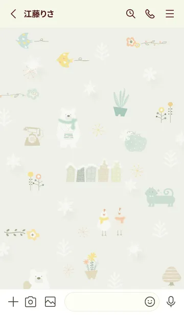 [LINE着せ替え] green♡冬の北欧07_1の画像2