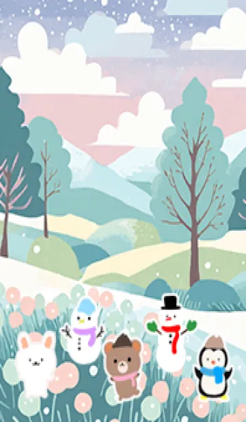 [LINE着せ替え] 可愛い北欧風着せかえ(Winter-154)の画像1