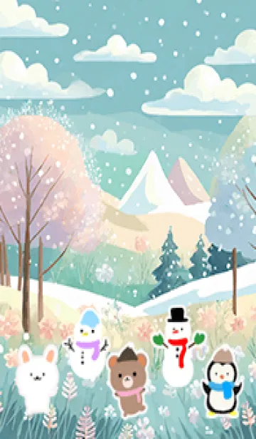 [LINE着せ替え] 可愛い北欧風着せかえ(Winter-153)の画像1