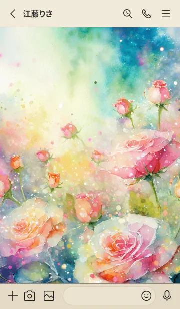 [LINE着せ替え] 薔薇(バラ)の花の着せかえ(R109)の画像2