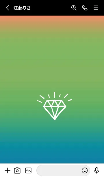 [LINE着せ替え] グラデーション ダイアモンド  324の画像2