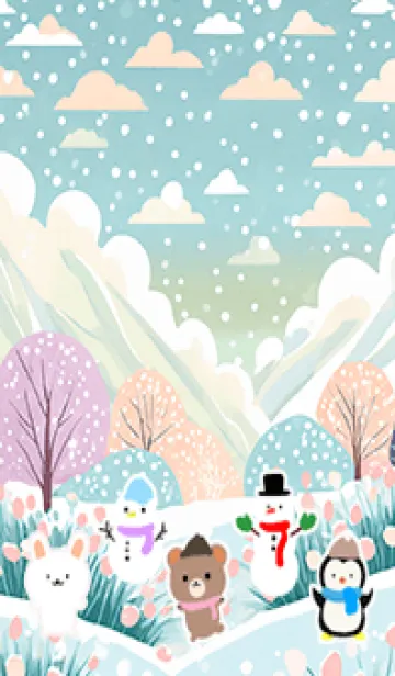 [LINE着せ替え] 可愛い北欧風着せかえ(Winter-160)の画像1