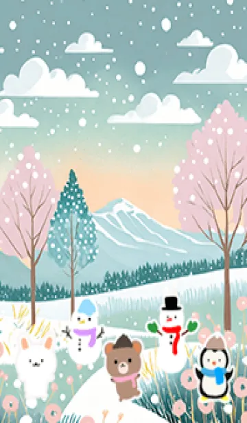 [LINE着せ替え] 可愛い北欧風着せかえ(Winter-161)の画像1