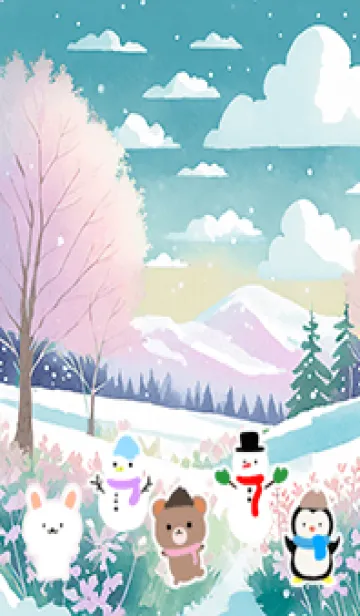 [LINE着せ替え] 可愛い北欧風着せかえ(Winter-162)の画像1