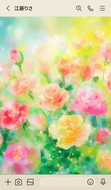 [LINE着せ替え] 薔薇(バラ)の花の着せかえ(R112)の画像2