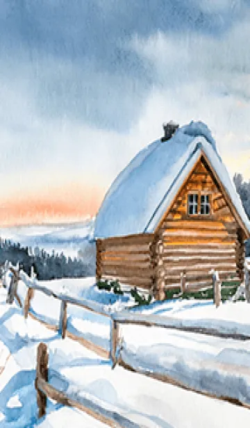 [LINE着せ替え] 優美な冬の風景の着せかえ(Winter-112)の画像1