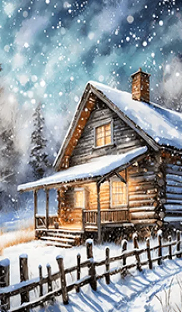 [LINE着せ替え] 優美な冬の風景の着せかえ(Winter-113)の画像1