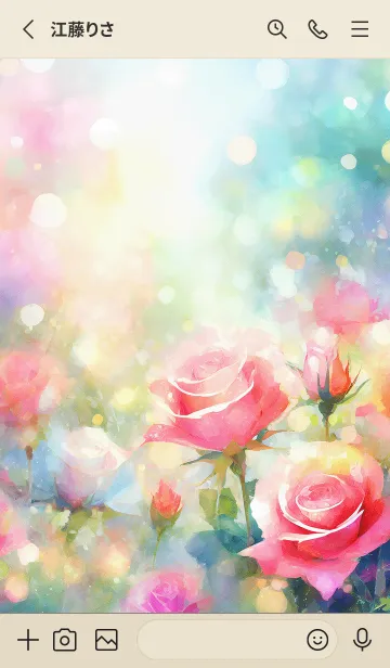 [LINE着せ替え] 薔薇(バラ)の花の着せかえ(R115)の画像2