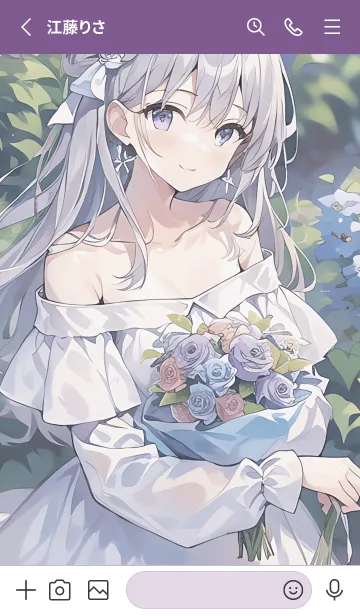 [LINE着せ替え] wisteria flower fairyの画像2