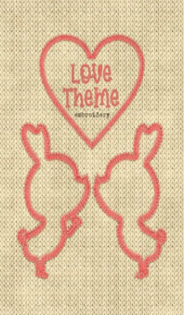 [LINE着せ替え] Love Theme Embroidery 5の画像1