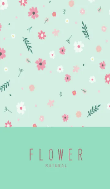 [LINE着せ替え] FLOWER MINT GREEN -NATURAL-56の画像1