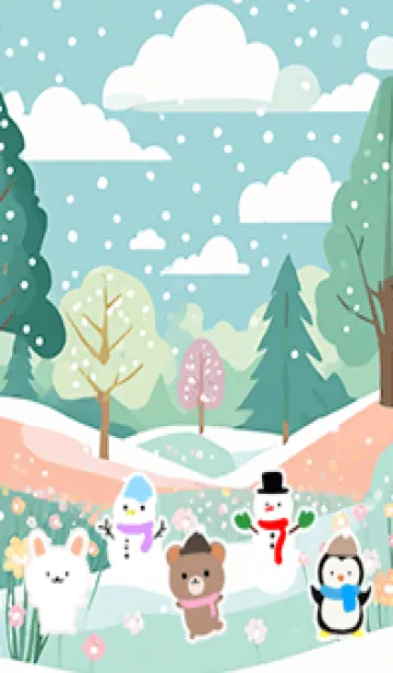 [LINE着せ替え] 可愛い北欧風着せかえ(Winter-168)の画像1