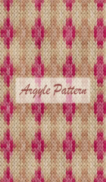 [LINE着せ替え] argyle pattern embroidery 18の画像1