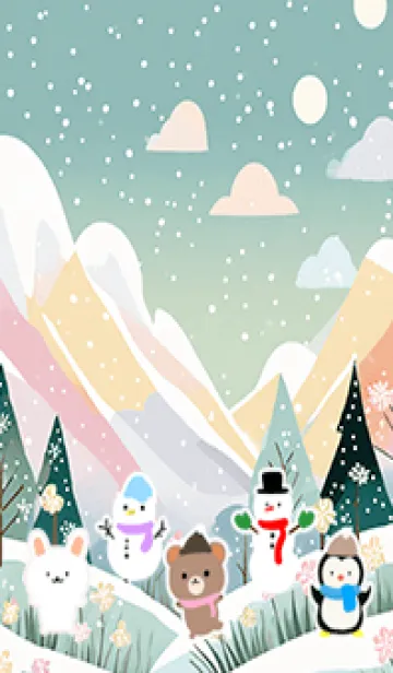 可愛い北欧風着せかえ(Winter-169)のLINE着せ替え