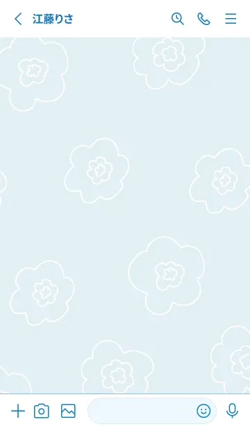 [LINE着せ替え] 線の花 北欧風26の画像2