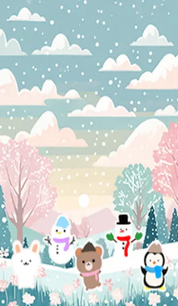 [LINE着せ替え] 可愛い北欧風着せかえ(Winter-170)の画像1