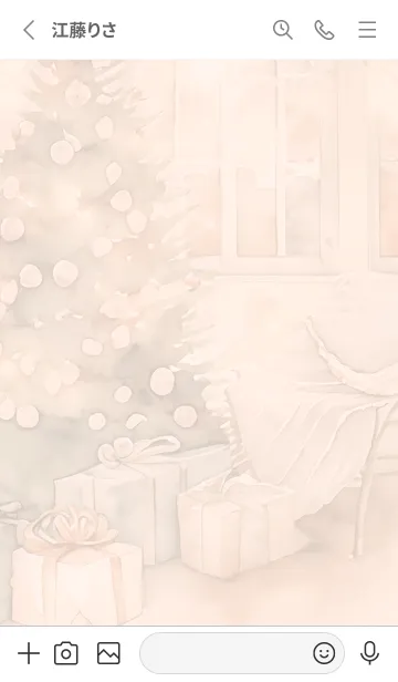 [LINE着せ替え] orange☆おしゃれなクリスマス13_1の画像2